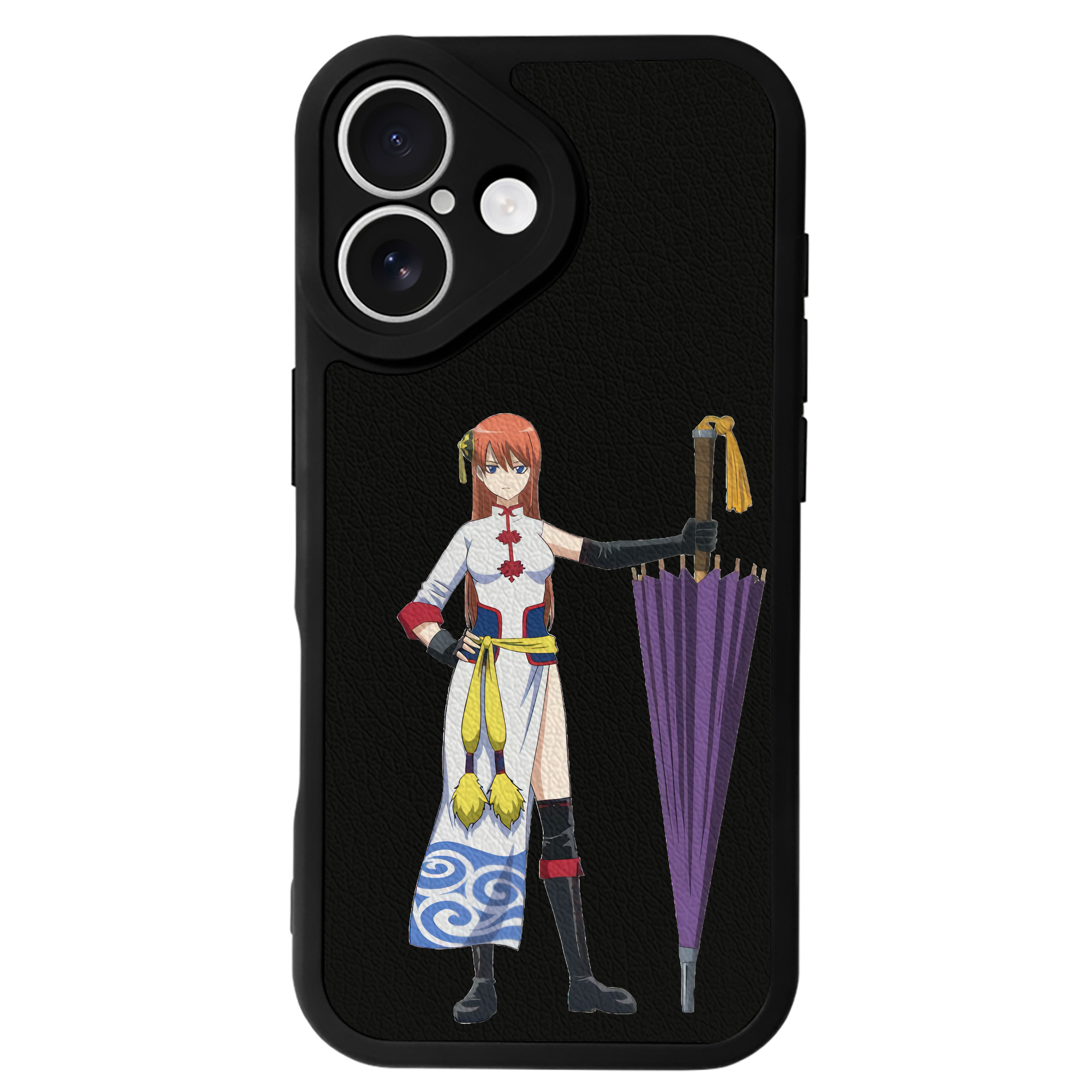 （画像用） ぎんたま 坂田銀時（さかたぎんとき） 神楽 志村新八（しむら しんぱち） GINTAMA Sakata Gintoki Kagura Shimura Shinpachi 【iPhone 16シリーズ対応】シリコンスマホケース（レザー調） 材質：シリコン